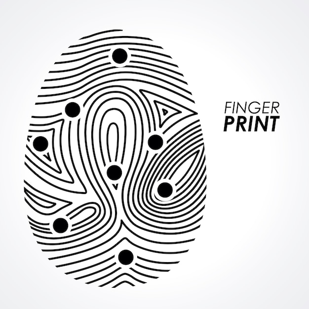 Plik wektorowy fingerprint desi