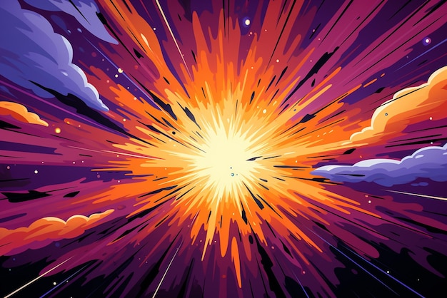 Plik wektorowy fioletowy rysunek wybuch wektor tła