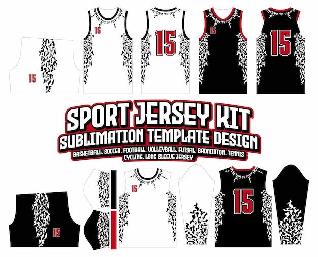 Plik wektorowy fire tribal mark jersey design tło odzieży sportowej