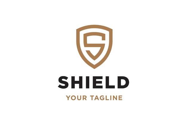 Firma S Shield chroni bezpieczny projekt logo
