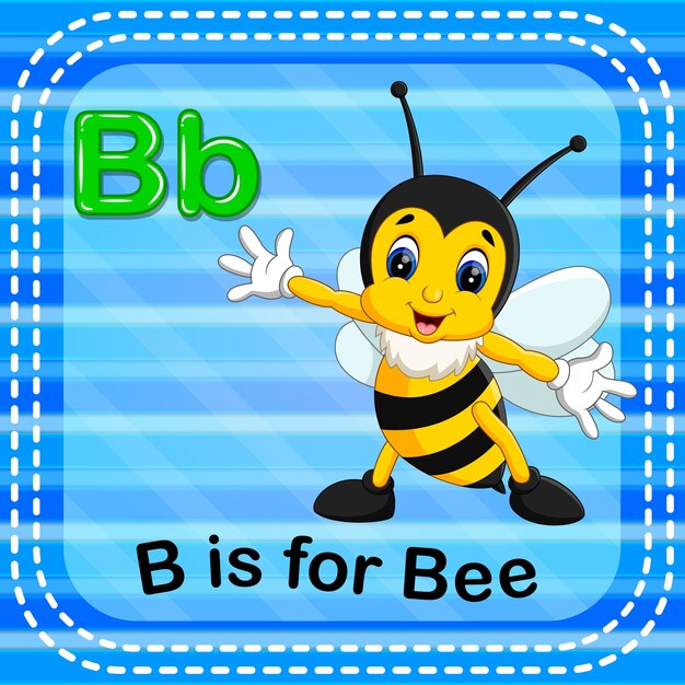 Fiszka Litera B Jest Dla Pszczoły