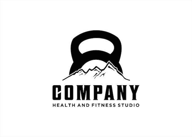 Fitness Studio Logo Projektowanie Logo Wysoka Góra Ziemi