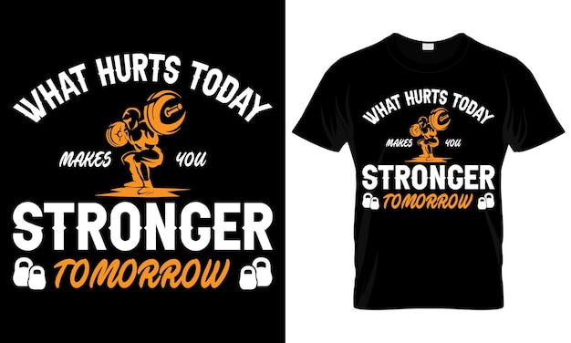 Fitness Tshirt Design Siłownia Tshirt Design Miłośnik Treningu Typografia Szablon Projektu Koszuli