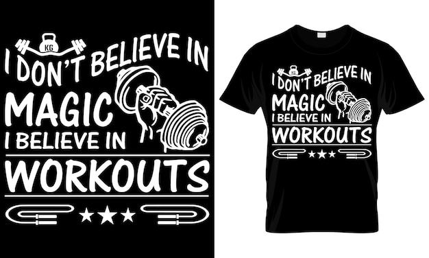 Fitness Tshirt Design Siłownia Tshirt Design Miłośnik Treningu Typografia Szablon Projektu Koszuli