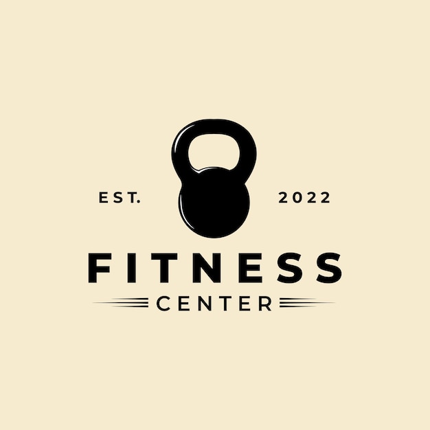 Fitness Z Logo Sprzętu Sportowego Ikona Wektor Projektowania