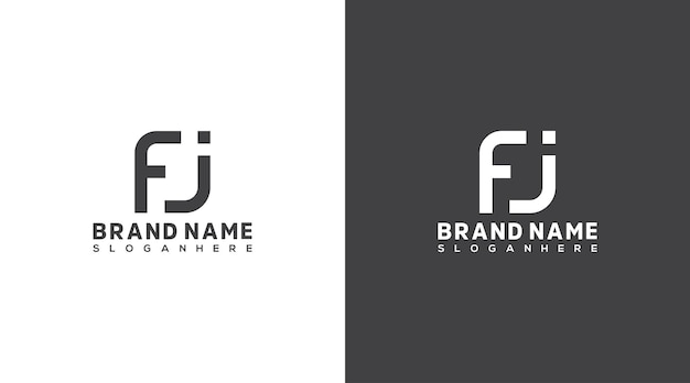 fj Logo Logo Design fj ikona tożsamość marki Design Monogram Logo FJ JF