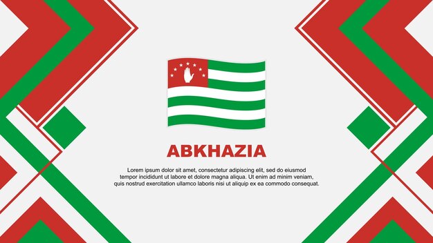 Flaga Abchazji Abstrakt wzór tła Abchazja Dzień Niepodległości Banner Tapeta Ilustracja wektorowa Abchazia Banner
