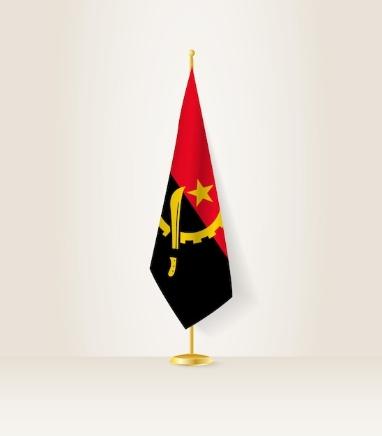 Flaga Angoli Na Stojaku Flagowym