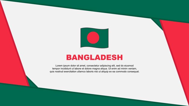 Flaga Bangladeszu Abstrakcyjne Tło Projekt Szablon Bangladesz Dzień Niepodległości Bangladesz Cartoon Ilustracja Wektorowa Dzień Niepodległości Bangladeszu