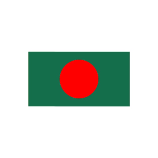Flaga Bangladeszu z wektorem pociągów pędzla Wykres wektoru pędzla flagi Bangladeszu
