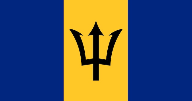 Flaga Barbadosu W Wektorze