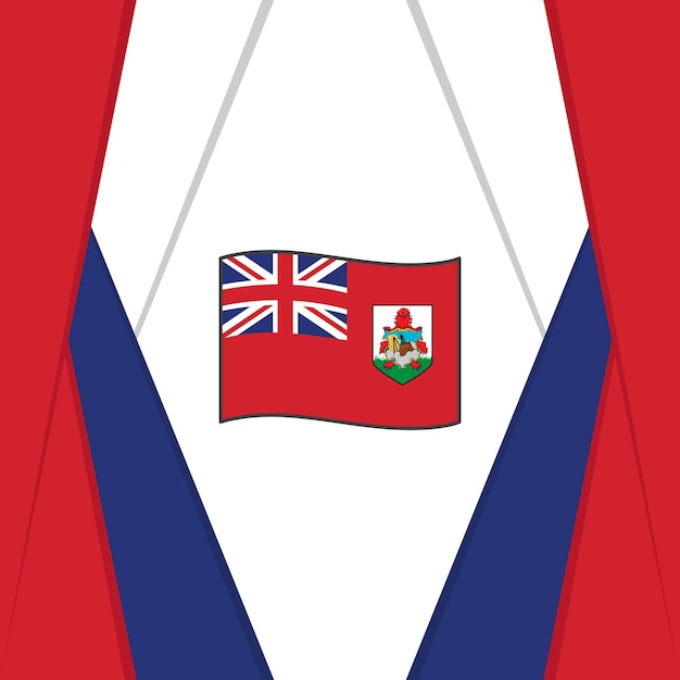 Flaga Bermudów Abstrakcyjne Tło Szablon Projektu Bermudy Dzień Niepodległości Banner Social Media Post Bermudy Tło