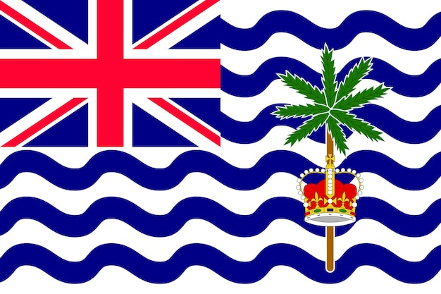 Plik wektorowy flaga brytyjskiego terytorium oceanu indyjskiego
