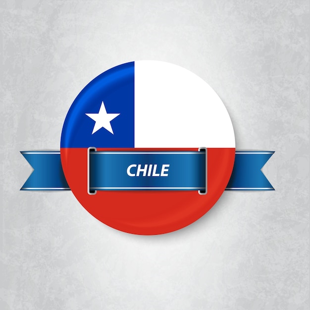 Flaga Chile W Kręgu