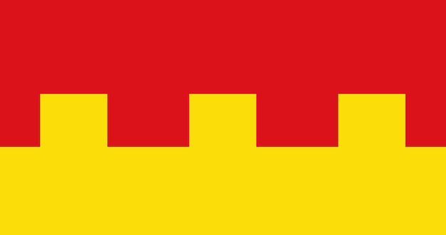 Plik wektorowy flaga gminy ans w belgii grafika wektorowa