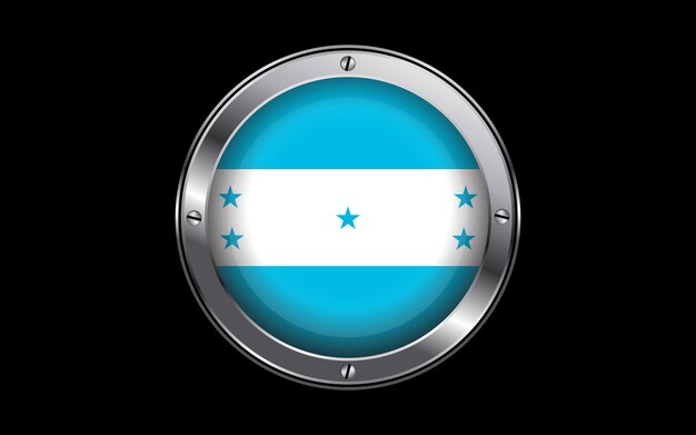 Flaga Hondurasu W Wektorze 3d