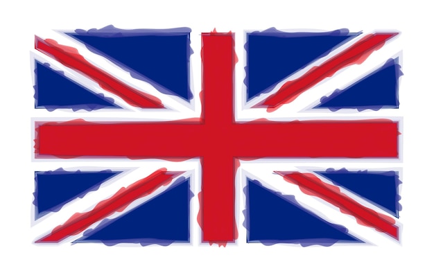 Flaga Ilustracja Zjednoczonego Królestwa.
