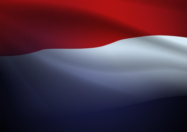 Flaga Indonezji na ciemnym tle z pustym miejscem na tekst