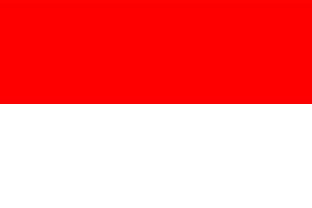 Plik wektorowy flaga indonezji, symbol narodowy