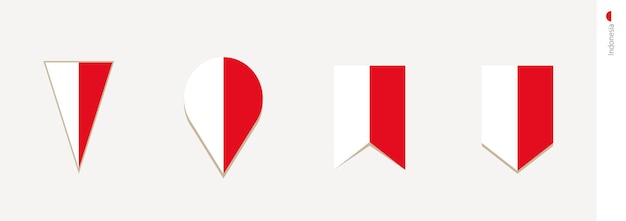 Plik wektorowy flaga indonezji w ilustracji wektorowych projektowania pionowego