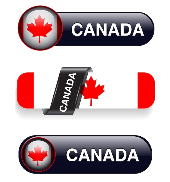 Flaga Kanady Banery Ikony Motywu