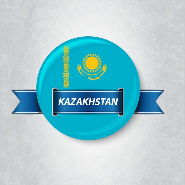 Flaga Kazachstanu W Kręgu