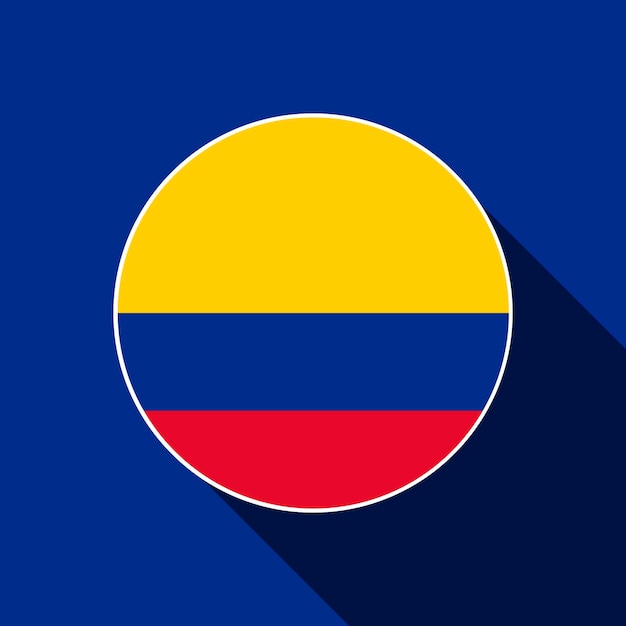 Flaga Kolumbii Kraju Kolumbia Ilustracja Wektorowa