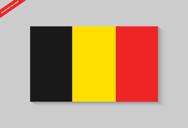 Plik wektorowy flaga kraju belgii