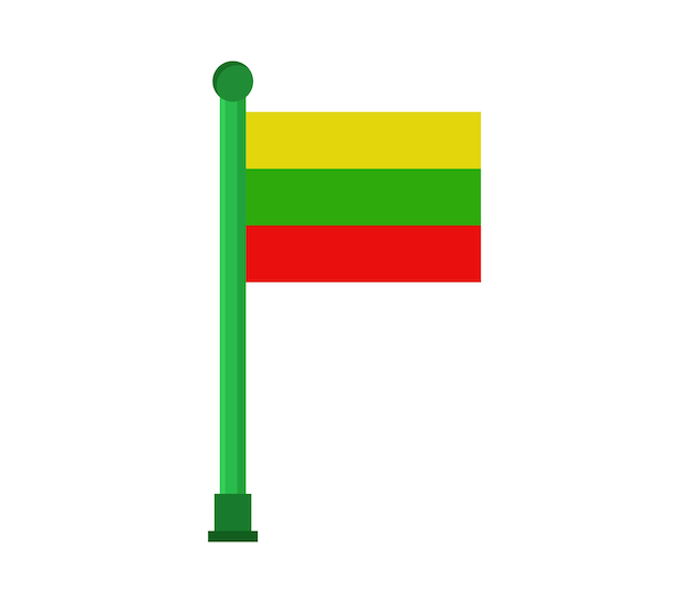 Plik wektorowy flaga litewska