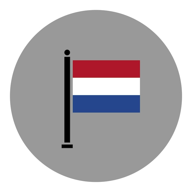 Flaga narodowa Holandii z prawidłowymi proporcjami i kolorystyką