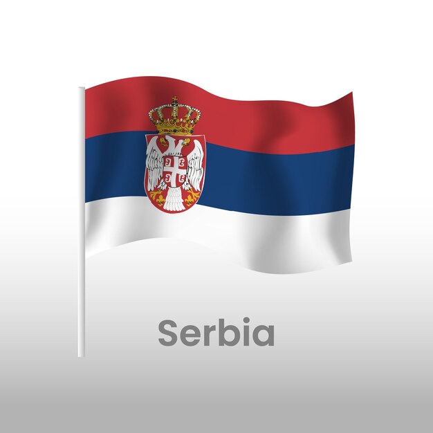 flaga narodowa serbii