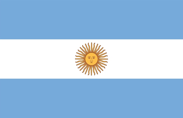 Plik wektorowy flaga narodowa świata argentyna