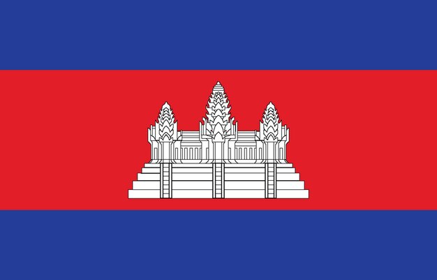 Flaga narodu flagowego Kambodży