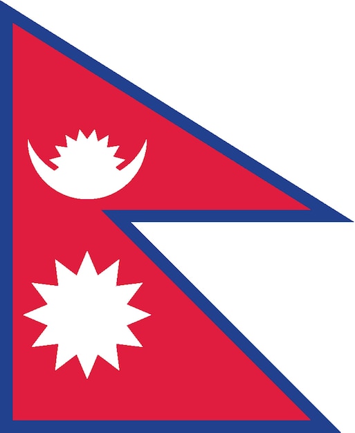 Plik wektorowy flaga nepalu flaga narodu