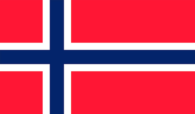 Flaga Norwegii Ilustracja wektorowa