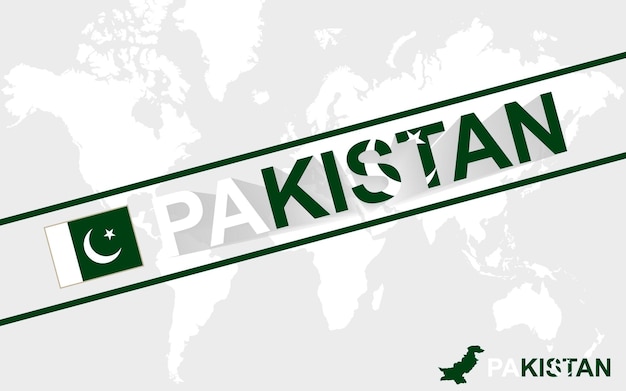 Flaga Pakistanu I Ilustracja Tekstu