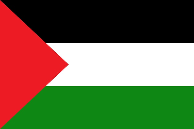 Plik wektorowy flaga palestyny flaga palestyny, symbol strony wektorowej do projektowania witryny internetowej flaga palestyny, logo aplikacji ui flaga palestyny ilustracja wektorowa eps10