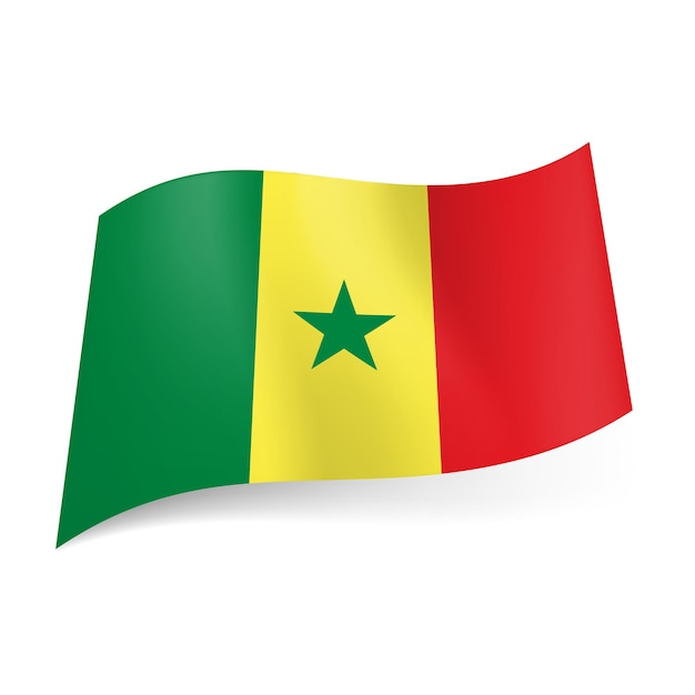 Flaga państwowa Senegalu.