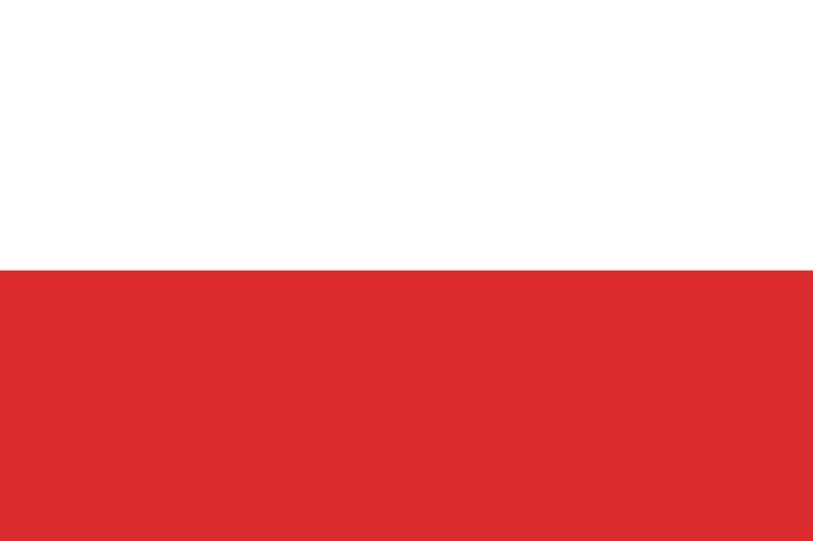 Wektor flaga polski