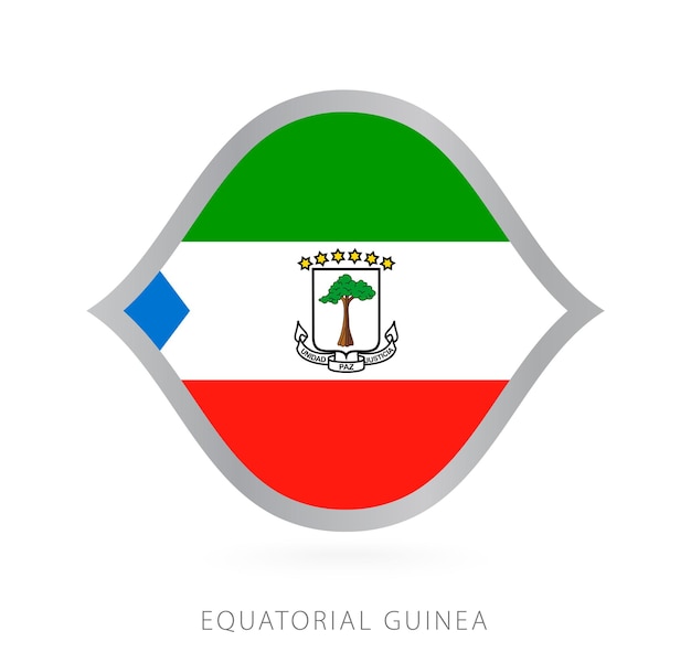 Flaga Reprezentacji Gwinei Równikowej W Stylu Międzynarodowych Zawodów Koszykówki