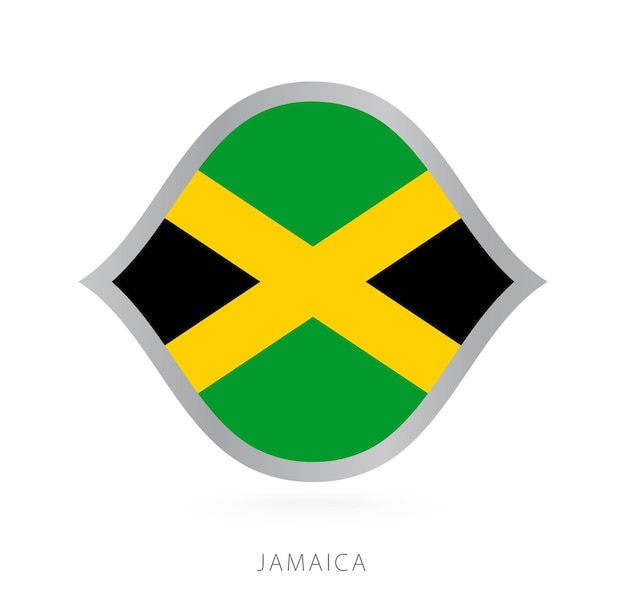 Flaga Reprezentacji Jamajki W Stylu Międzynarodowych Zawodów Koszykówki