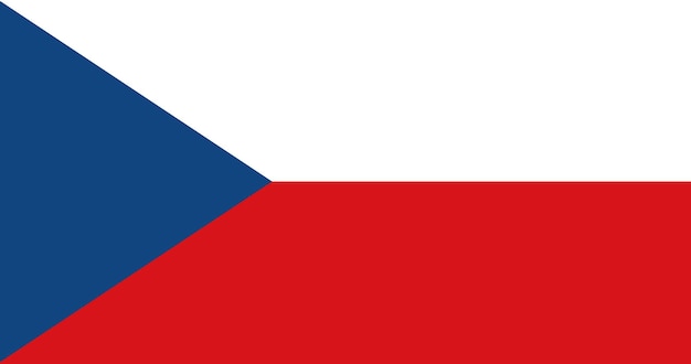 Plik wektorowy flaga republiki czeskiej w wektorze
