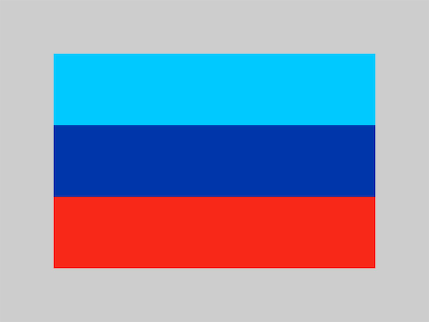 Flaga Republiki ługańskiej Oficjalne Kolory I Proporcje Ilustracja Wektorowa