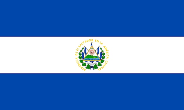 Flaga Salwadoru Ilustracji Wektorowych