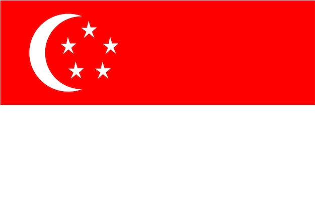 Plik wektorowy flaga singapuru
