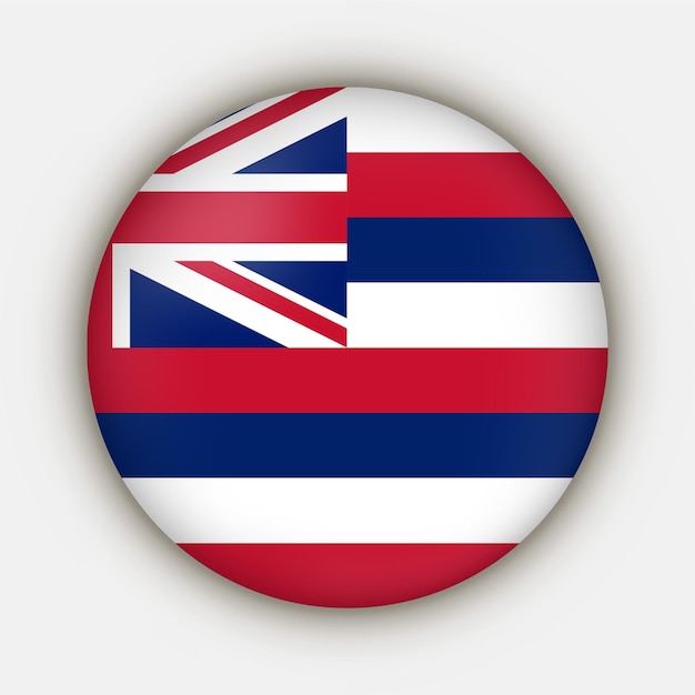 Flaga stanu Hawaje ilustracja wektorowa