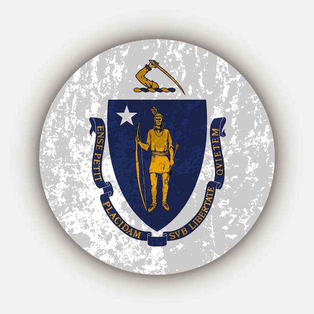 Flaga Stanu Massachusetts Ilustracja Wektorowa