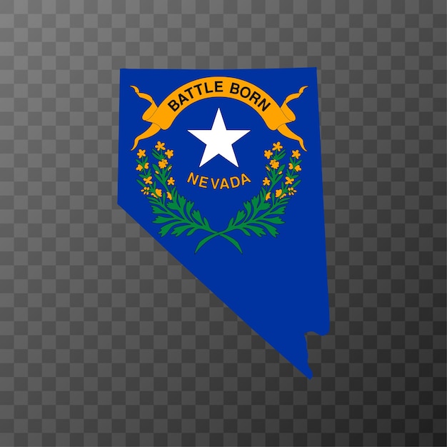 Flaga Stanu Nevada Ilustracja Wektorowa
