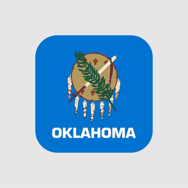Flaga Stanu Oklahoma Ilustracja Wektorowa