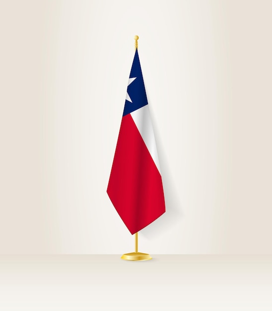 Plik wektorowy flaga teksasu na stojaku flagowym
